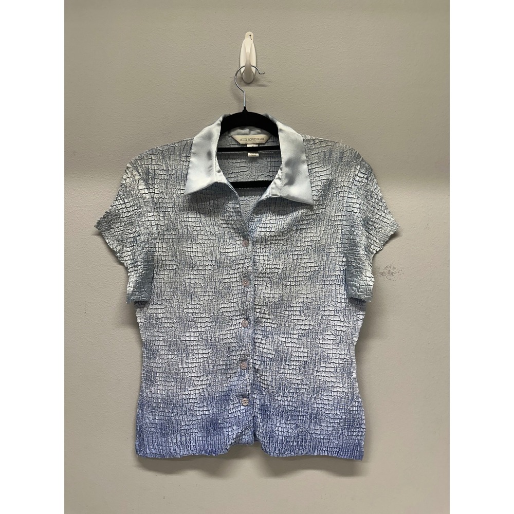 Petite Sophisticate Pleated Stretch Top